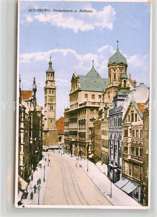 AUGSBURG  CITY Perlachturm und Rathaus