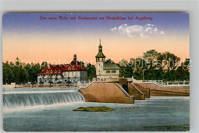 AUGSBURG  CITY Das neue Wehr mit Restaurant