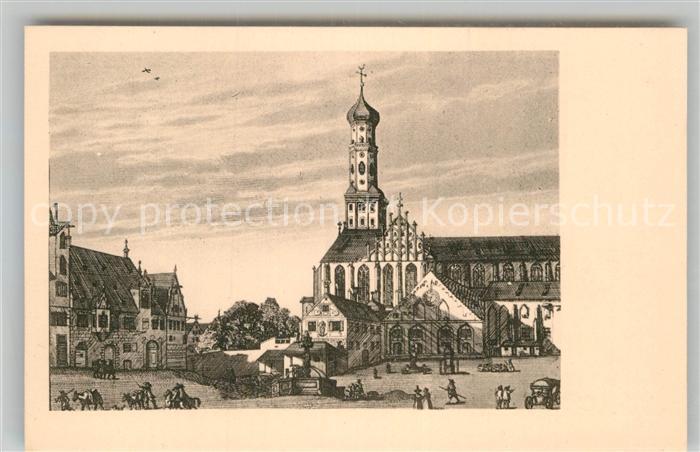 Augsburg Sankt Ulrichs Platz Kirchen