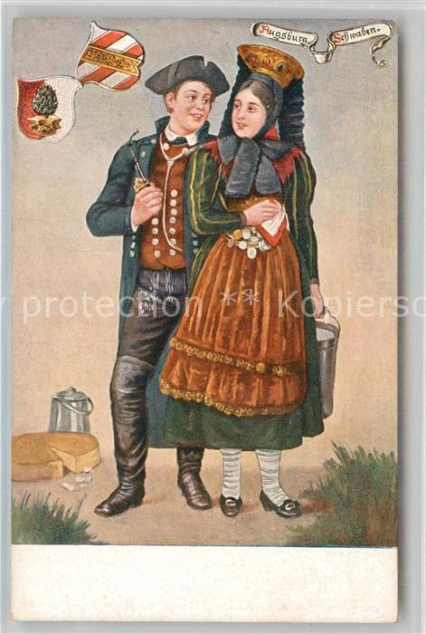 Augsburg Trachtenpaar