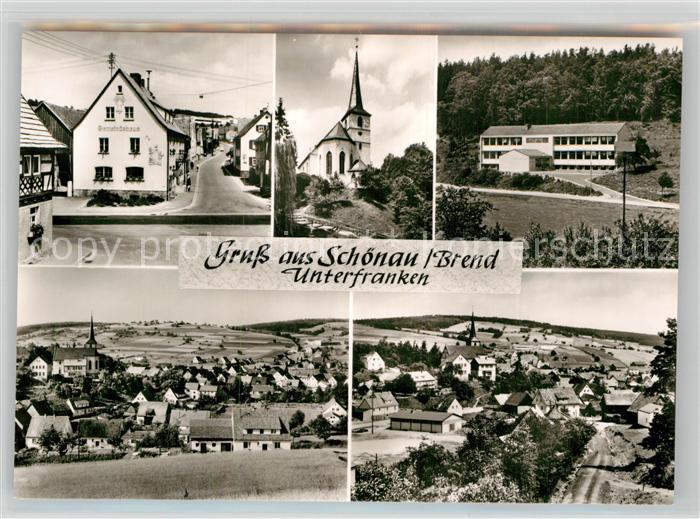 Schoenau Brend Gemeindehaus Kirche Schule Panorama