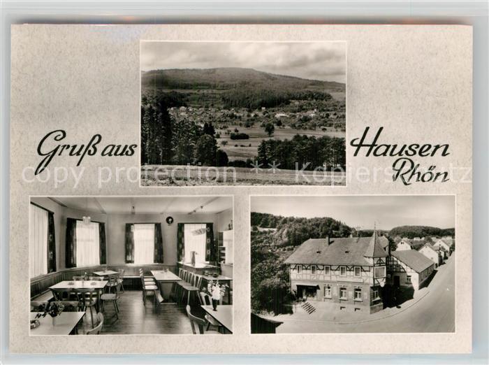 Hausen Rhoen Gasthaus Rh?nlust Gesamtansicht