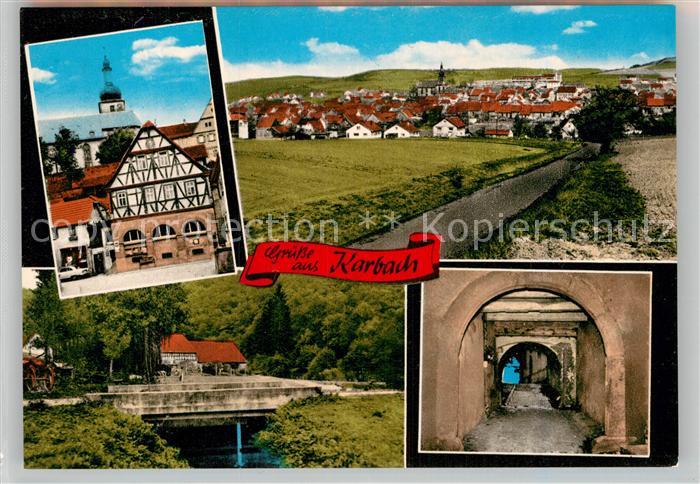 Karbach Unterfranken Teilansicht Fachwerkhaus Torgang