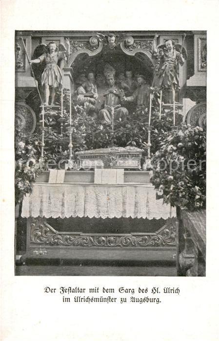 AUGSBURG  CITY Sarg des Heiligen Sankt Ulrich