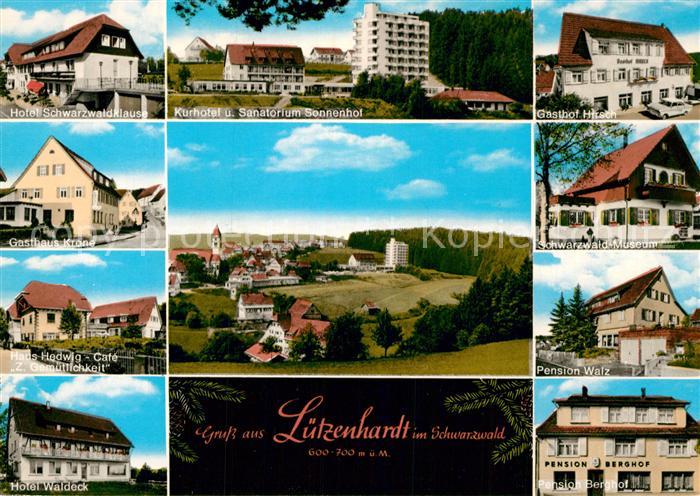Luetzenhardt Pension Walz Schwarzwald Museum Gasthaus Krone Sanatorium Sonnenhof