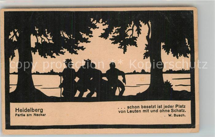 Heidelberg Neckar Partie am Neckar