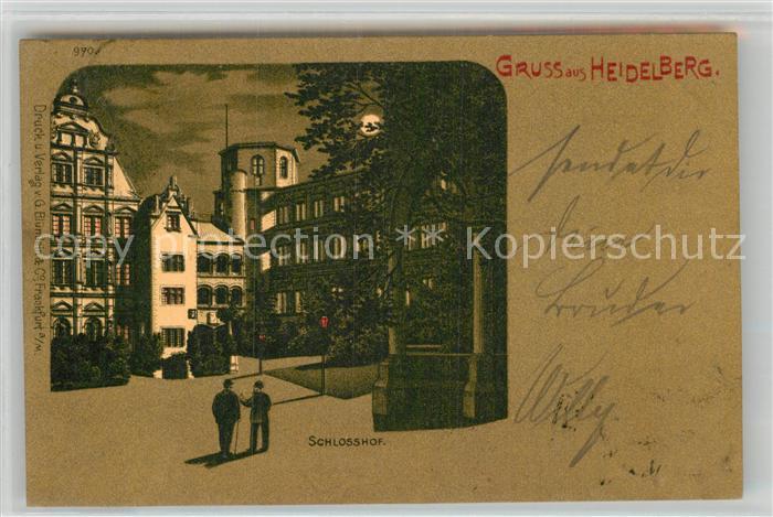 Heidelberg Neckar Schlosshof