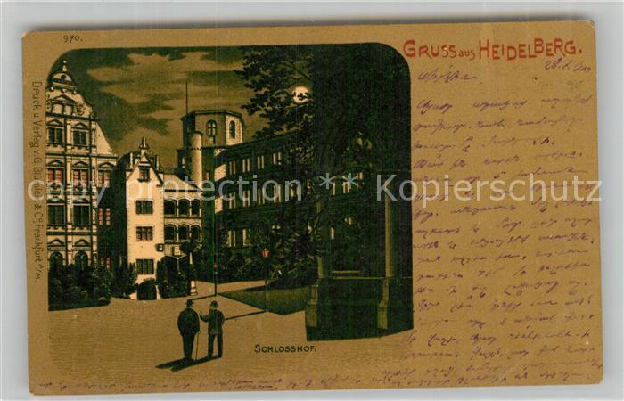 Heidelberg Neckar Schlosshof