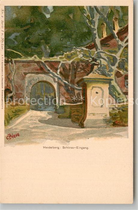 Heidelberg Neckar Schlosseingang