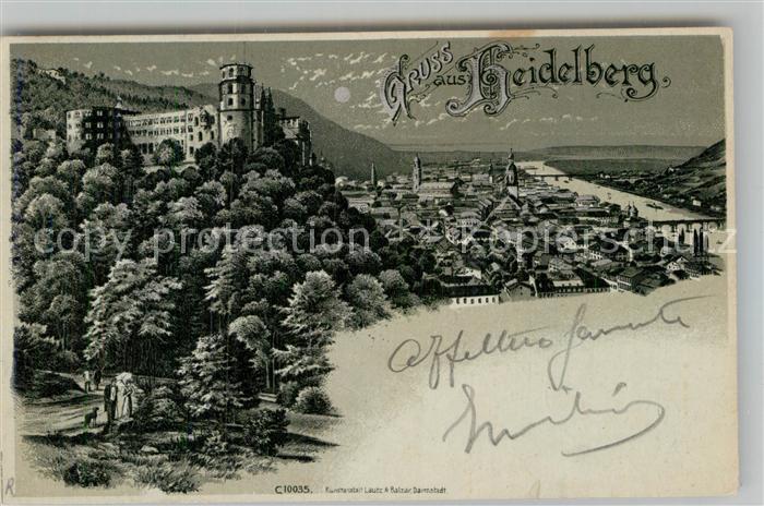 Heidelberg Neckar Schloss Panorama