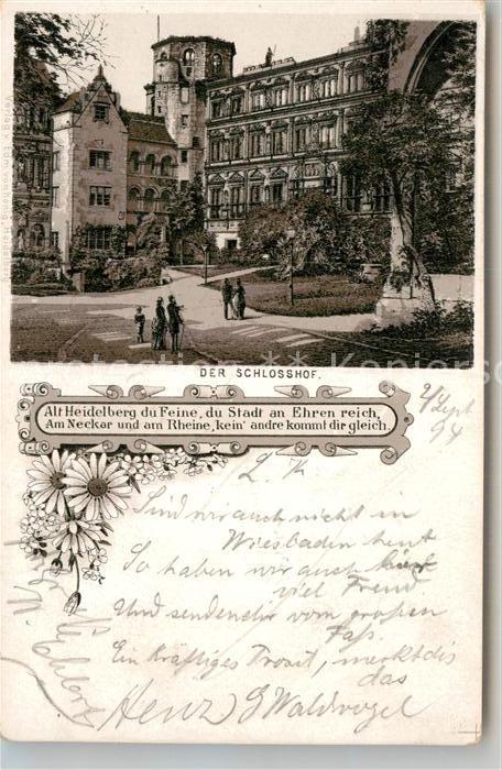 Heidelberg Neckar Schlosshof