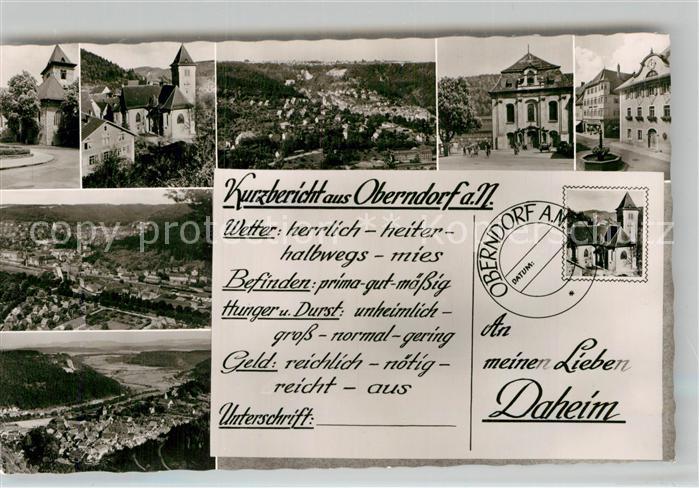 Oberndorf Neckar Burg Panorama Kirche