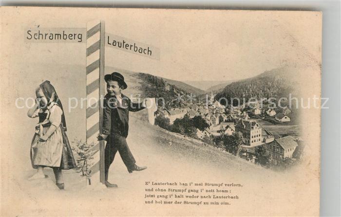 Schramberg Teilansicht Wegweiser