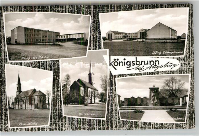 Koenigsbrunn Augsburg Koenig Ludwig Schule Katholische Kirche Koenig Otto Schule