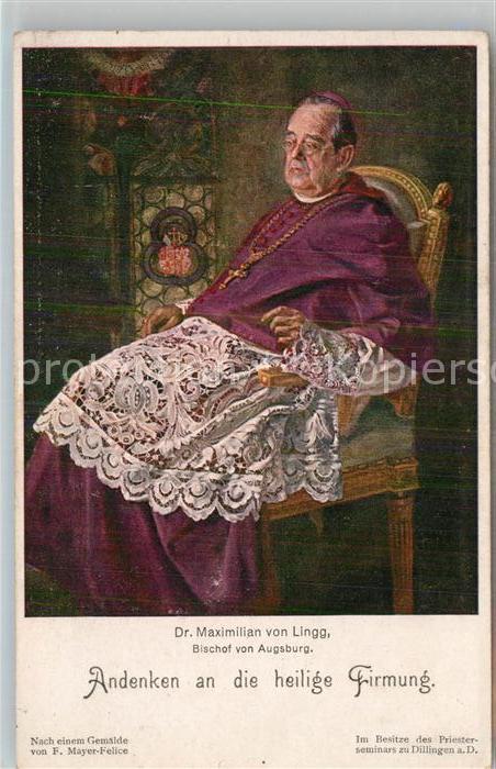 Augsburg Bischof Doktor Maximilian Lingg