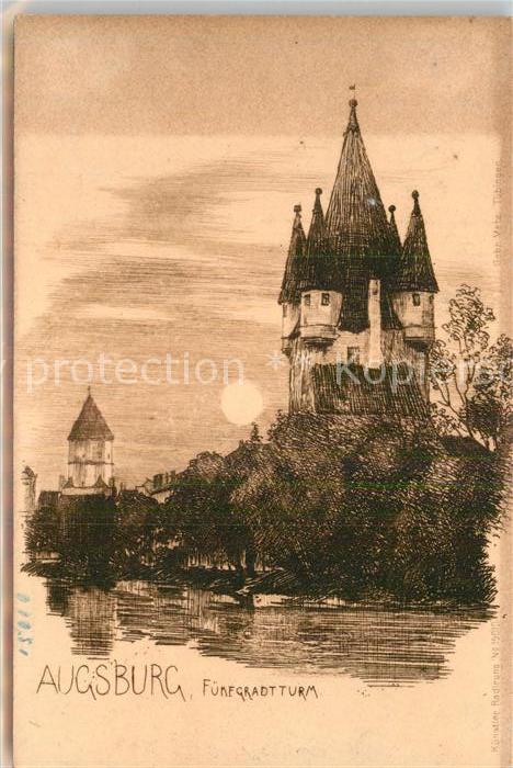 AUGSBURG  CITY Fuenfgradturm