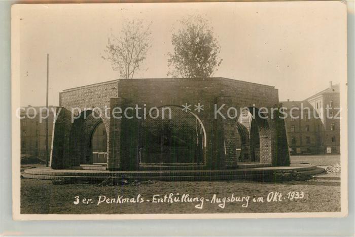 AUGSBURG  CITY Enthuellung des Denkmals 1933