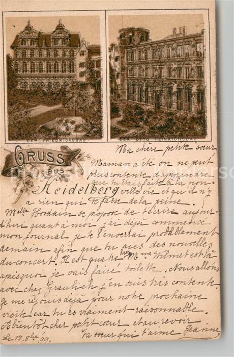 Heidelberg Neckar Otto HeinrichsbaunFriedrichsbau