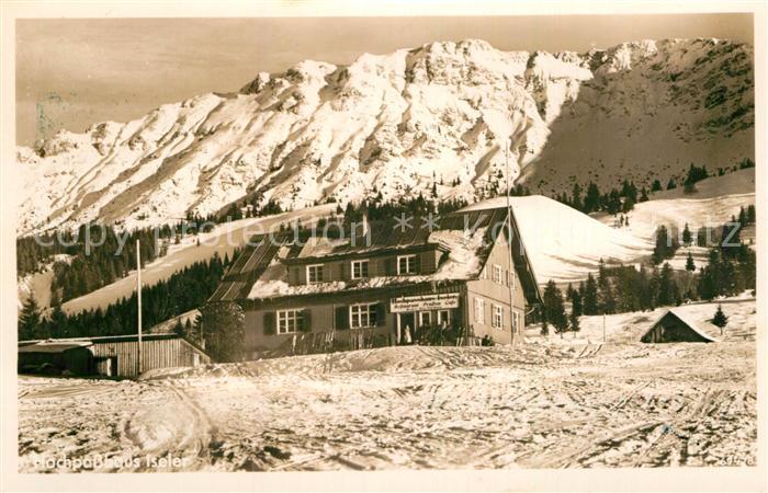 Oberjoch Allgaeuer Alpen A.H. -Pass  Marke ab, Gasthaus , Huette