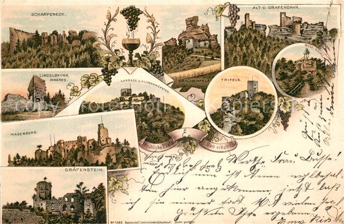 Landau Pfalz Scharfeck Lindelbronn Madenburg Graefenstein Trifles