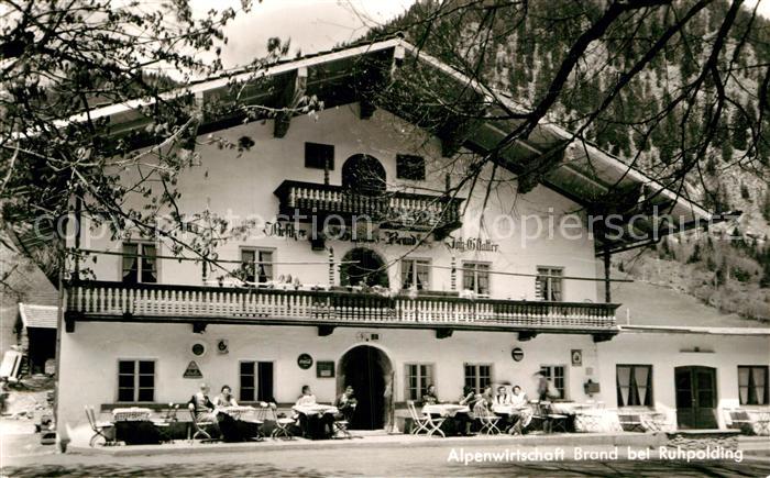 Ruhpolding Bayern Alpenwirtschaft Brand