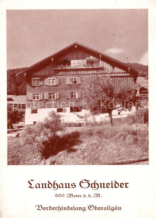 Vorderhindelang Landhaus Schneider