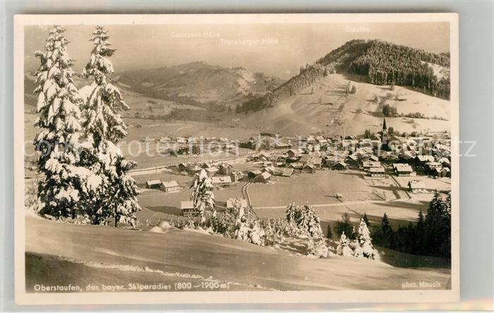 Oberstaufen Oberallgaeu Bayern Teilansicht