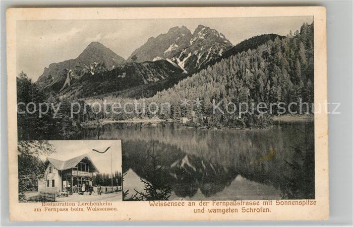 Weissensee Fuessen Restaurant Lerchenheim Sonnenspitze