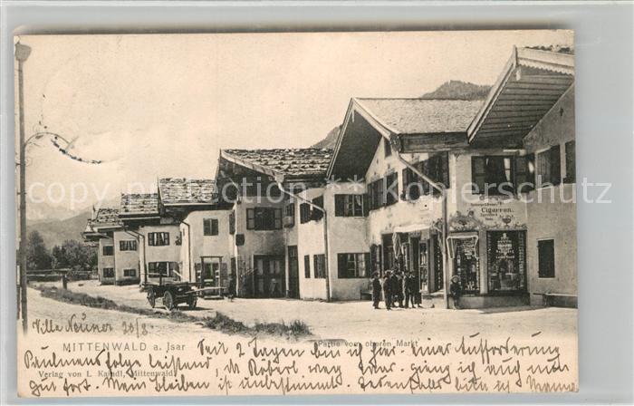Mittenwald Bayern Teilansicht