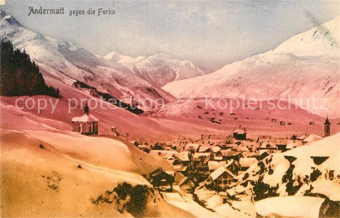 Andermatt mit Furka