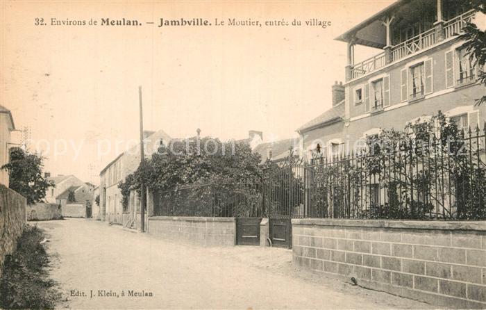 Jambville Le Moutier entree du village