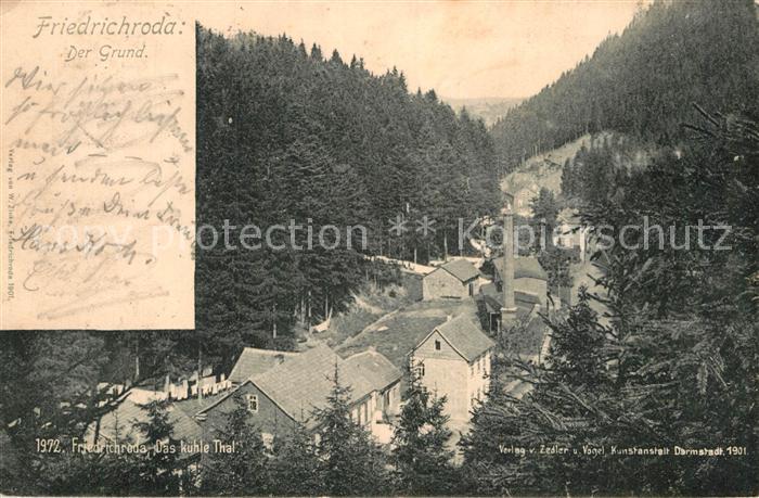 Friedrichroda Der Grund im kuehlen Thal