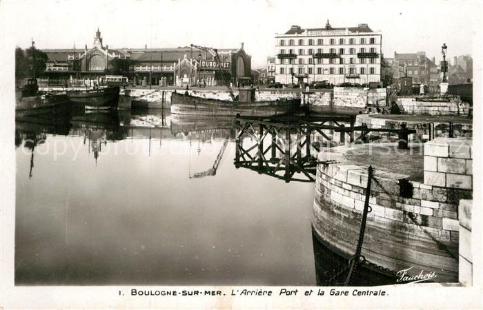 Boulogne-sur-Mer Arriere Port et la Gare Centrale
