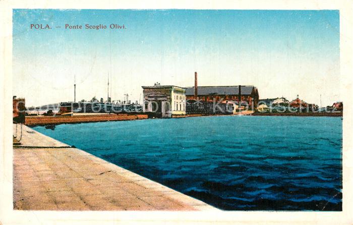 Pola Pula Croatia Ponte Scoglio Olivi