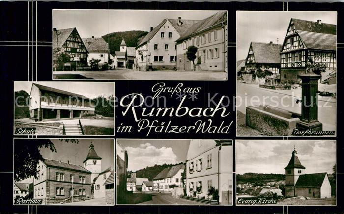 Rumbach Rheinland-Pfalz Schule Dorfbrunnen Rathaus Ev Kirche