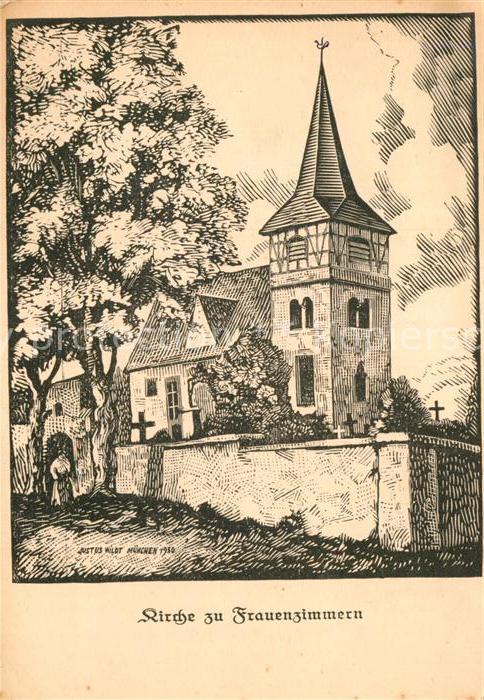 Frauenzimmern Kirche Zeichnung