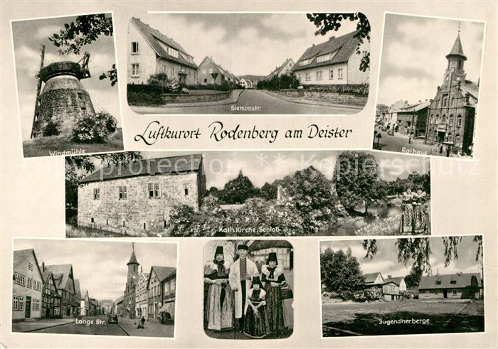 Rodenberg Deister Windmuehle Siemonstr Rathaus Kath Kirche Schloss Lange Str Jug