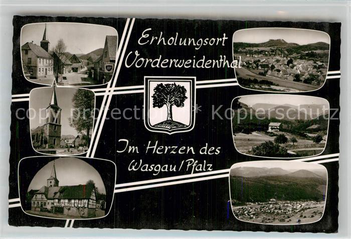 Vorderweidenthal Kirche Dorfmotive Panorama