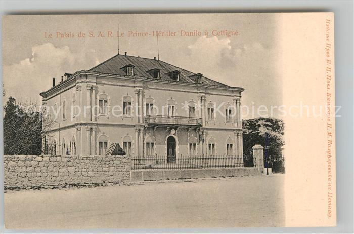 Cettigne Cetinje Le Palais de SAR Le Prince Heritier Danilo