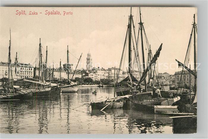Split Spalato Hafenpartie