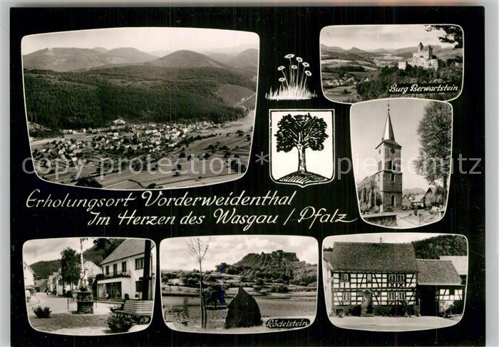 Vorderweidenthal Panorama Burg Berwartstein Kirche Marktplatz Roedelstein