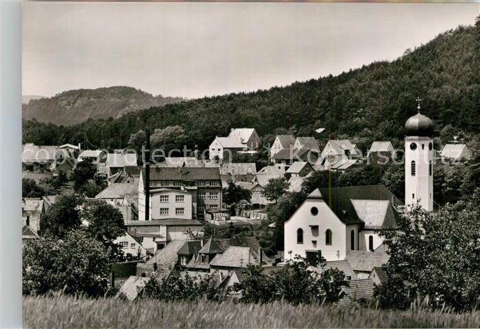 Busenberg Pfalz Teilansicht mit Kirche