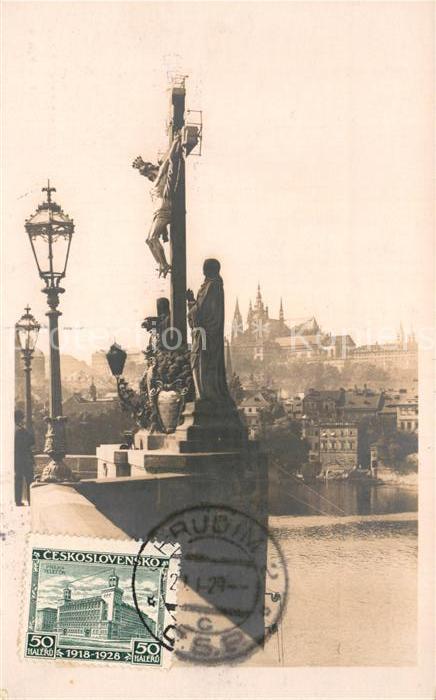 Praha Prahy Prague Kriz na Karlove moste