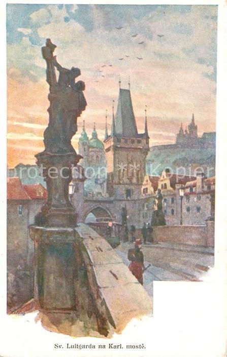 Prag Prahy Prague Sv Luitgarda na Karl moste