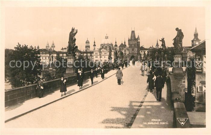 Praha Prahy Prague Na Karlove moste