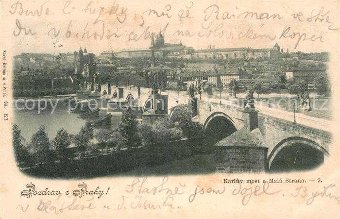 Prag Prahy Prague Karluv most a Mala Strana