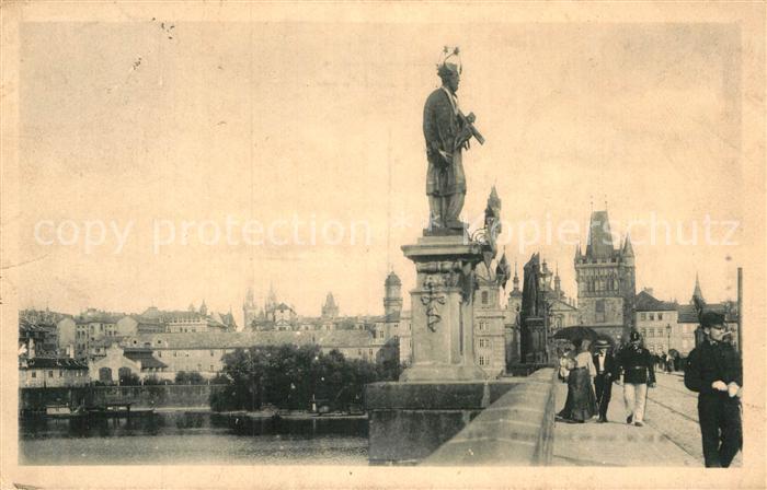Praha Prahy Prague Socha sv Jana Karlove moste