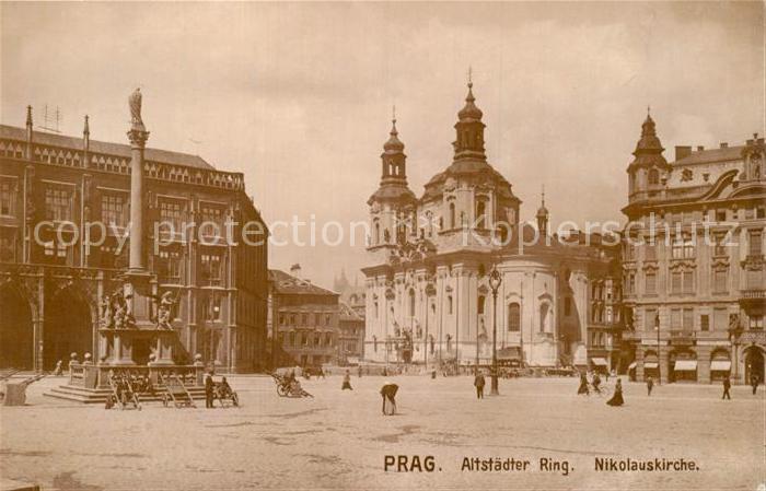 Prag Prahy Prague Altstaedter Ring Nikolauskirche