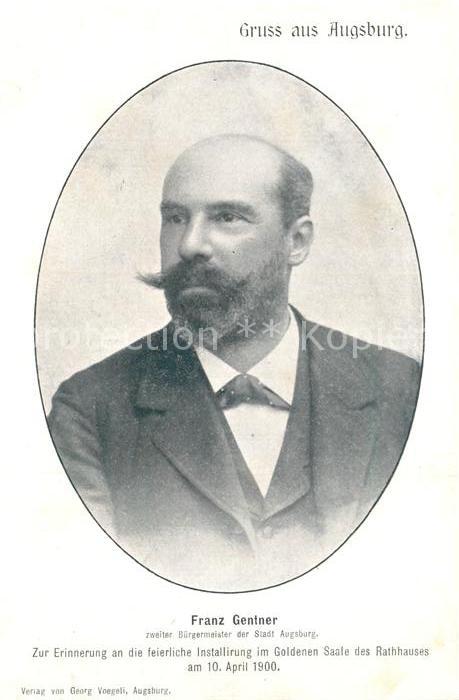Augsburg Portrait Franz Gentner