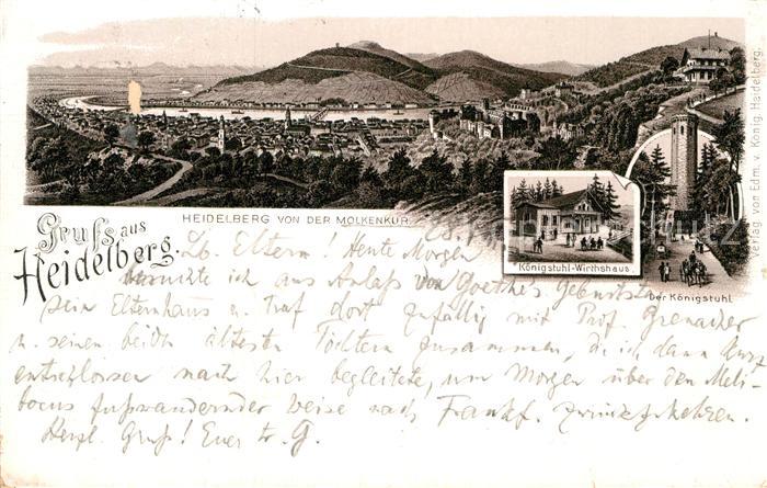 Heidelberg Neckar Molkenkuh Koenigstuhl Wirtshaus